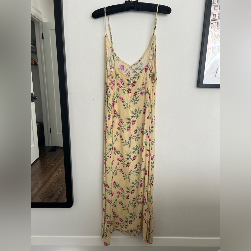 Floral Spaghetti Strap Maxi Dress